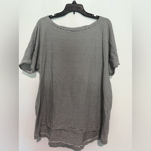 Tops - Eileen Fisher Womens Striped Blouse Size Large 100% Organic Cotton